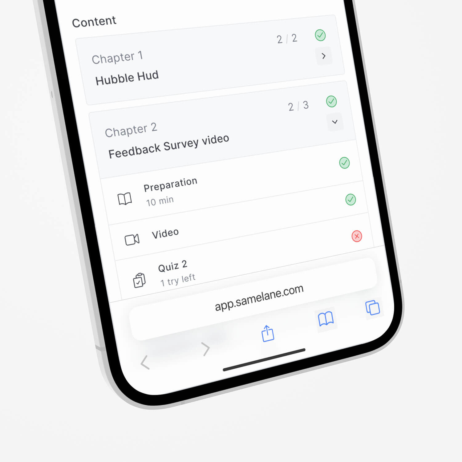 Samelane App – iPhone – Angle v0.1